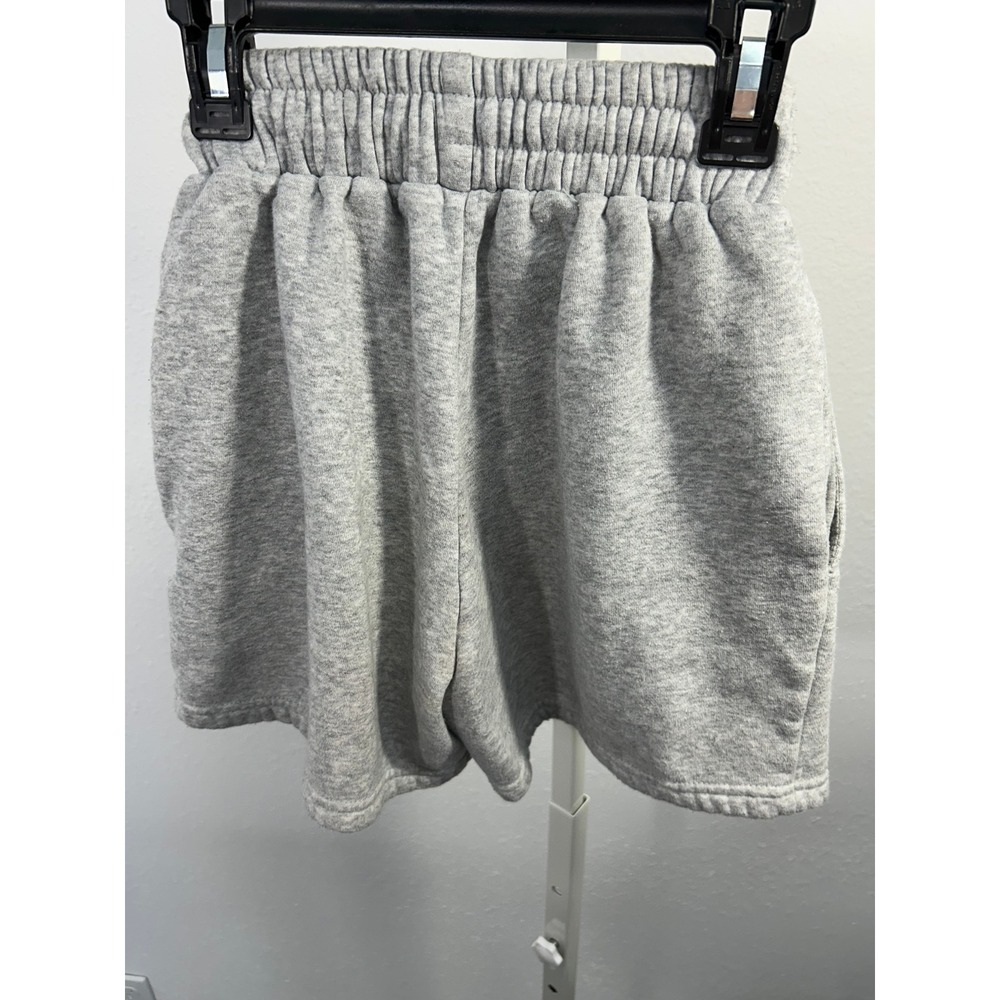 Free Haven Hawaii Sweat Shorts Heather Gray High Waist Fleece Pockets XS